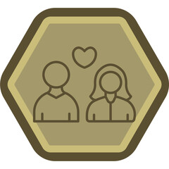 Poster - Realtionship Vector Icon Design