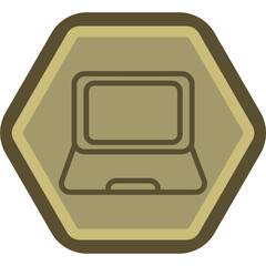 Poster - Laptop Icon Design