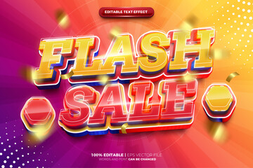 Wall Mural - Super Flash Sale 3D Editable text Effect Style