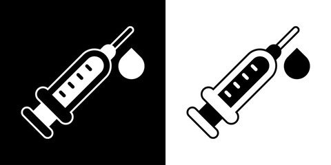 Vaccination icon. Hospital icon. Health. Medicinal medicine. black icon. silhouette.