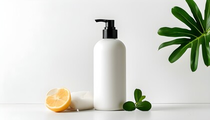 Wall Mural - Elegant Minimalist White Backdrop for Stylish Product Photography