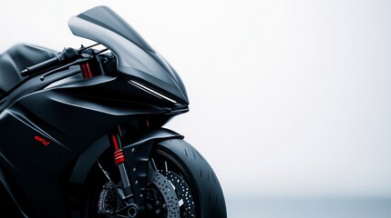 modern motorcycle close-up