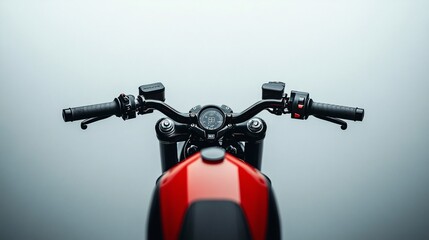 Wall Mural - motorcycle handlebars perspective