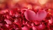 © AMNARTSET - Rose petals in the shape of a heart, conveying romance and special moments. No people, copy space for message