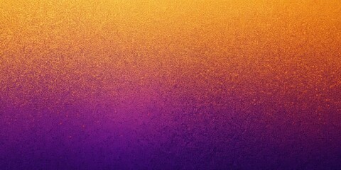 Wall Mural - Purple and orange grainy gradient abstract background with noise texture and copy space for poster design