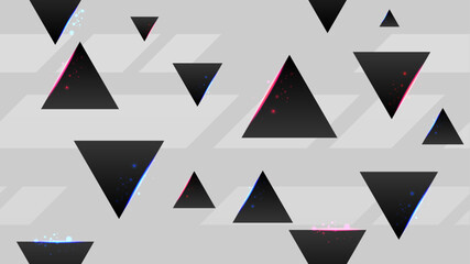 Poster - Pattern light backdrop with triangle elements design. Vector illustration. Design template for wallpaper, background, poster, banner, web, cover.