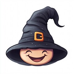 halloween witch hat vector illustration cartoon costume