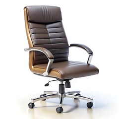 Office chair on white background.