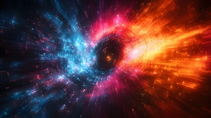 Poster - Abstract fractal. Fractal art background for creative design. - Generated AI