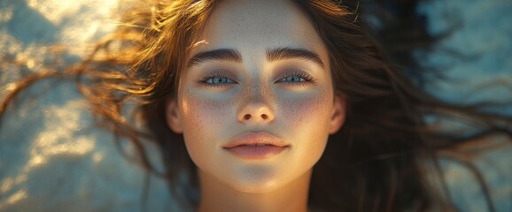 Wall Mural - Portrait of a Young Woman