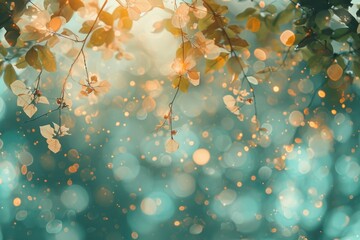 Sticker - Nature pattern bokeh effect background backgrounds sunlight outdoors.