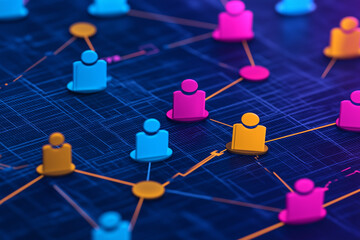 Colorful Network of Connected People