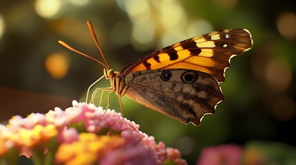 Canvas Print - Butterfly on a Flower