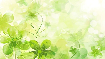 Poster - Green_Flowers_Spring_Poster_Background