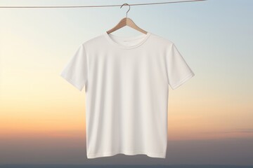 Sticker - T shirt mockup t-shirt undershirt clothing.