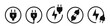 © Cezar_911 - Plug icon set. Electric plug symbol. Vector illustration