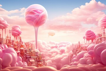 Canvas Print - Fantasy world outdoors nature candy.