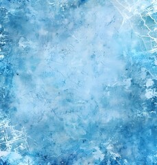 Wall Mural - Grunge Texture Blue Frozen Background