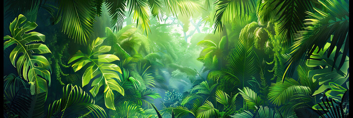 Wall Mural - Tropical Rainforest Canopy Game Show Theme