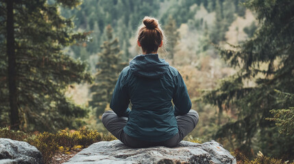 Wall Mural - regular mindfulness practices help individuals manage stress and maintain emotional equilibrium.