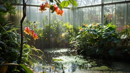 Canvas Print - Greenhouse Oasis