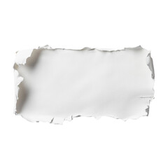 Wall Mural - torn white paper on a surface transparent