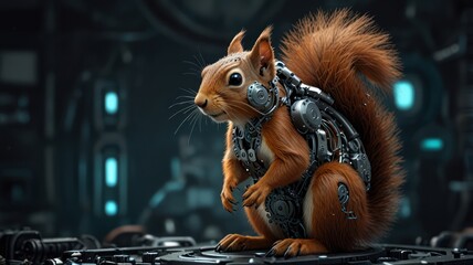 Poster - Cyborg Squirrel