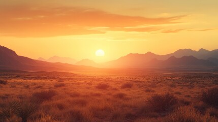 Canvas Print - Golden Hour in the Desert