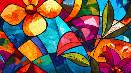 Wall Mural - stained glass window