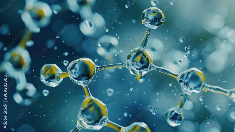 Chemical Reaction Close-Up: Ester Bond Formation Through Condensation ...