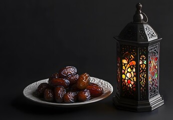 Ramadan Dates and Lantern Festive Tabletop