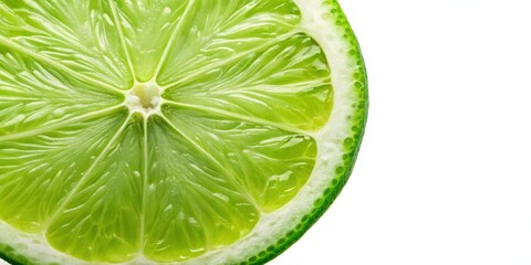 Slice of lime isolated on background cutout