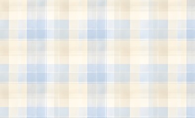 Seamless Light Blue Beige Gingham Pattern