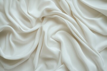 Wall Mural - Abstract Draped White Fabric Texture