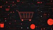 © Premium Graphics - Sleek card celebrating future of AIpowered personalized shopping experiences featuring clean design large blank space lower center surrounded minimalist shopping cart datadriven recommendation icons
