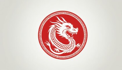 Wall Mural - dragon logo or icon