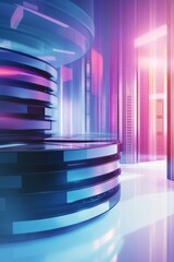 Wall Mural - illustration of data download 