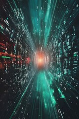 Wall Mural - illustration of data download 