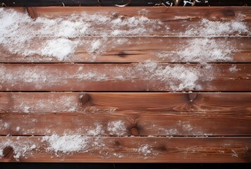 Snowy Wooden Planks Top View Texture