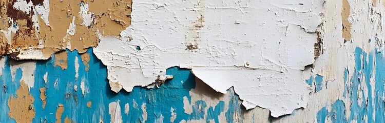 Abstract Peeling Paint Texture - Grunge Wall Art