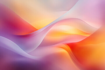 Poster - Abstract background with flowing colorful waves creating a surreal and dreamy atmosphere