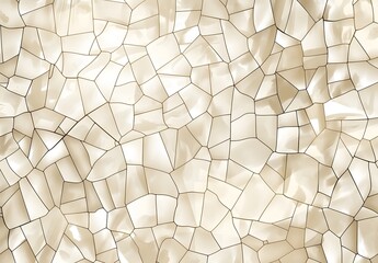 Beige And White Cracked Mosaic Texture Background