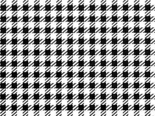 Black and White Houndstooth Seamless Pattern