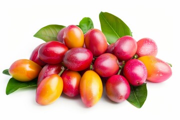 Wall Mural - A fresh miracle fruit isolated on white