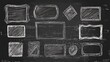 © Keattipoom - Hand-Drawn Sketch Frames for Chalkboard Data Highlighting on Rough Vector Background