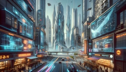 futuristic city