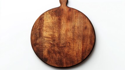 Round cutting board isolated