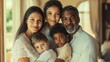 © Veronika - Interracial multinational family and mixed-race children. International marriage