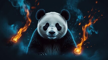 Sticker - Fiery Panda