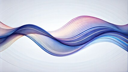 Wall Mural - Abstract Wavy Lines Background